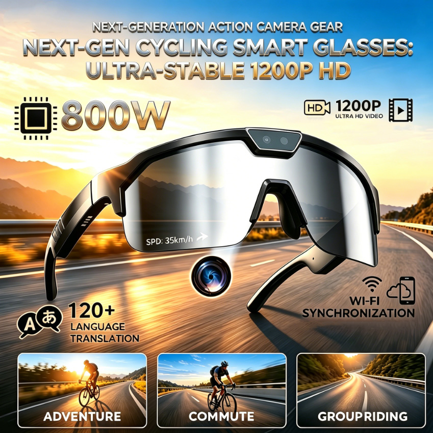 Outdoor Sport Glasses - 2026 Cycling Glasses with 800W HD