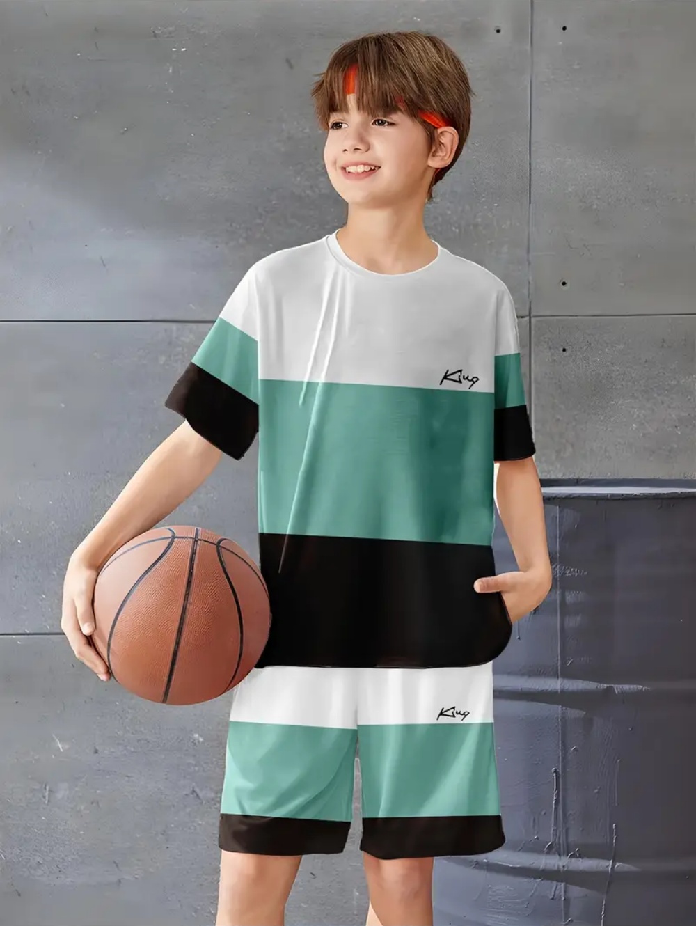 Outdoor Sports List - Boys' Set Classic Print Pattern Summer