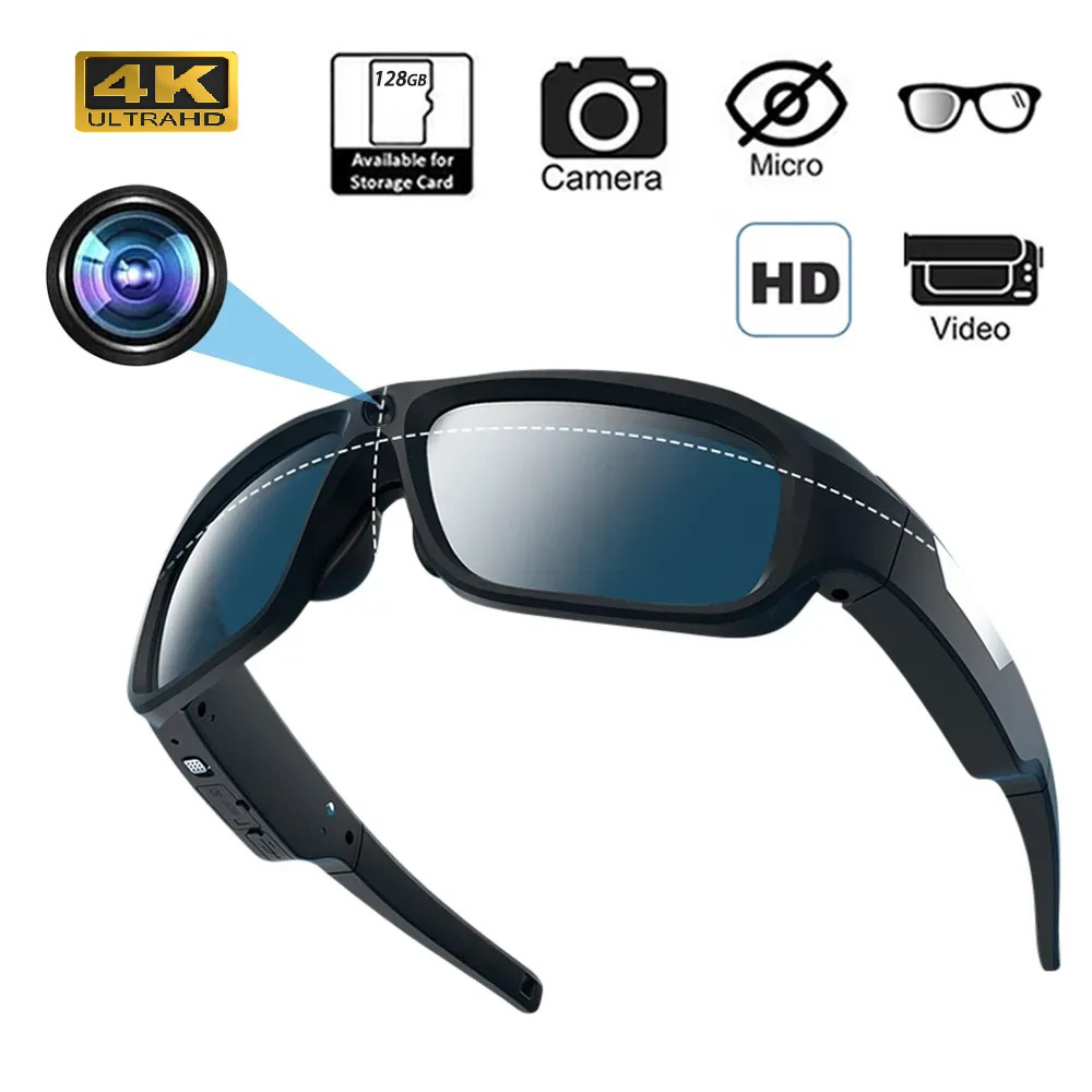 Outdoor Sport Gear - 4K HD Smart Glasses Camera Mini