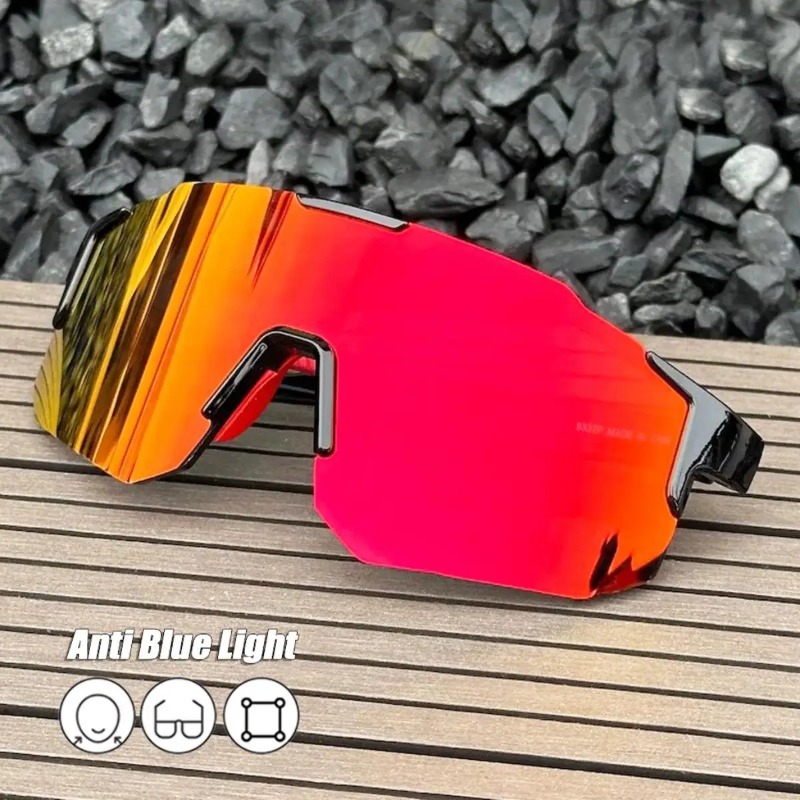 Outdoor Sport Glasses - Square Cycling Sunglasses Large Frame Shades