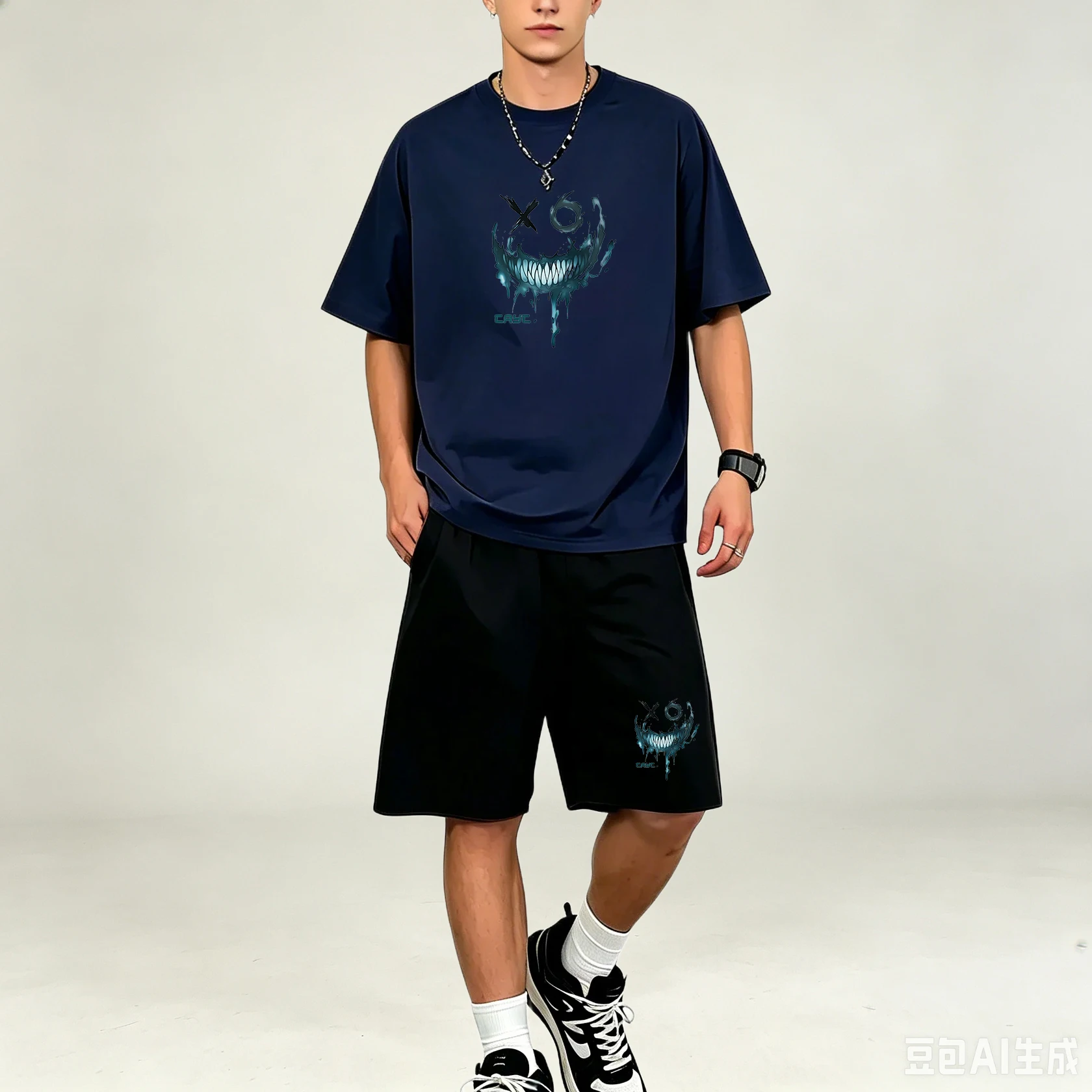 Outdoor Sports Outfit - Men T-Shirts Sets Quick Dry Breathable