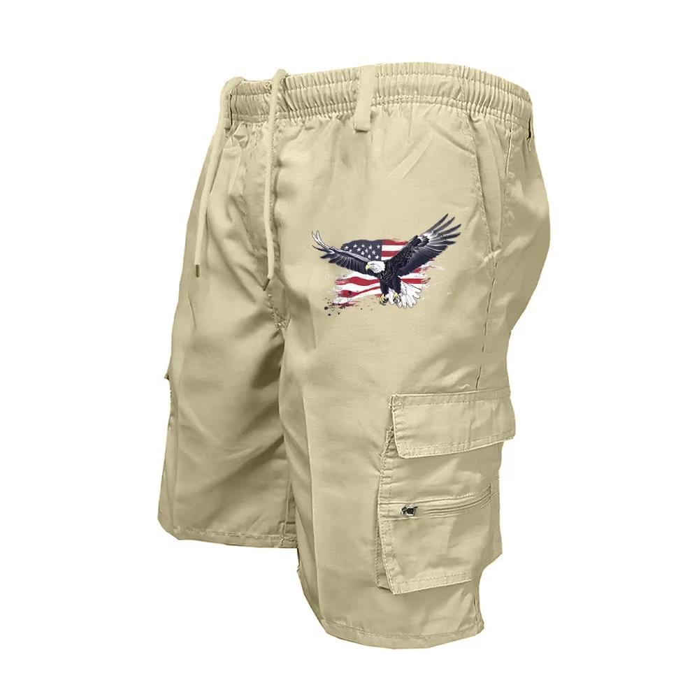 Outdoor Sport Gear - 2026 Male Cargo Shorts Elastic Waist
