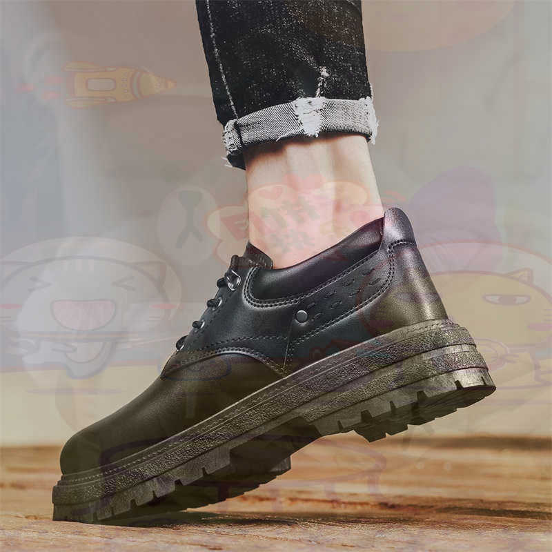 Outdoor Sport Festival - Dark Natural Leather Fashion Trainers Tennis