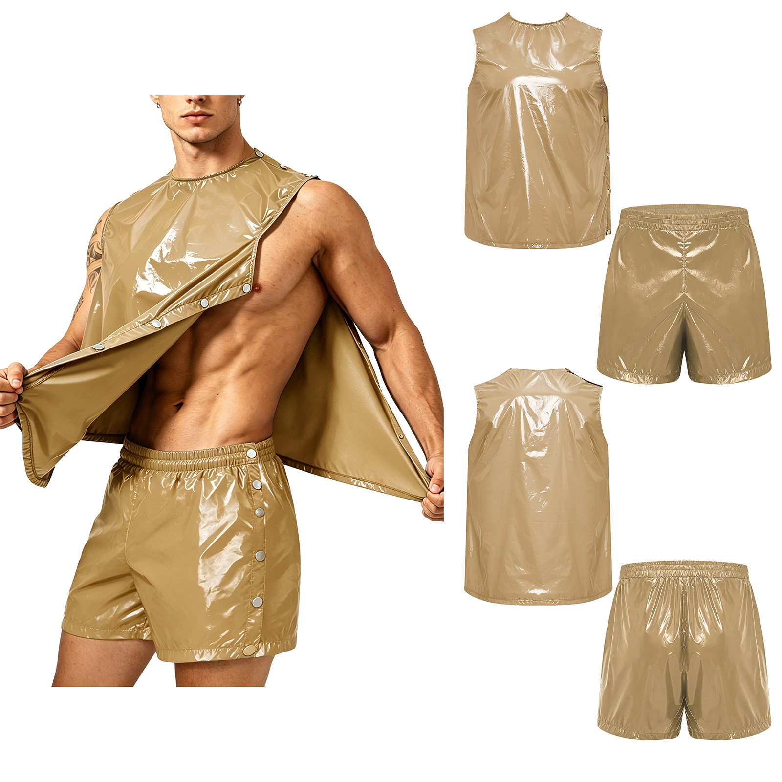 Outdoor Sports Outfit - Men Adaptive Waterproof Sweat Outfit Tank