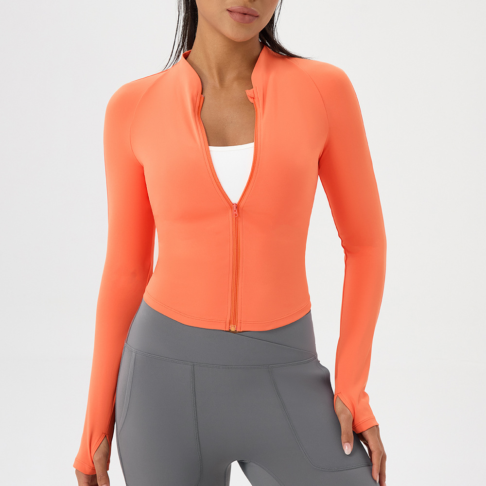 Nude yoga wear jacket stand-up - Outdoor Sport Jacket Women'S ulasan dan harga