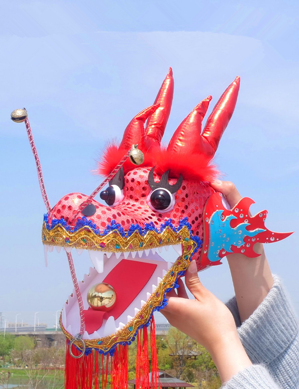 Chinese Dragon Dance Props Fun - Outdoor Sport Festival ulasan dan harga
