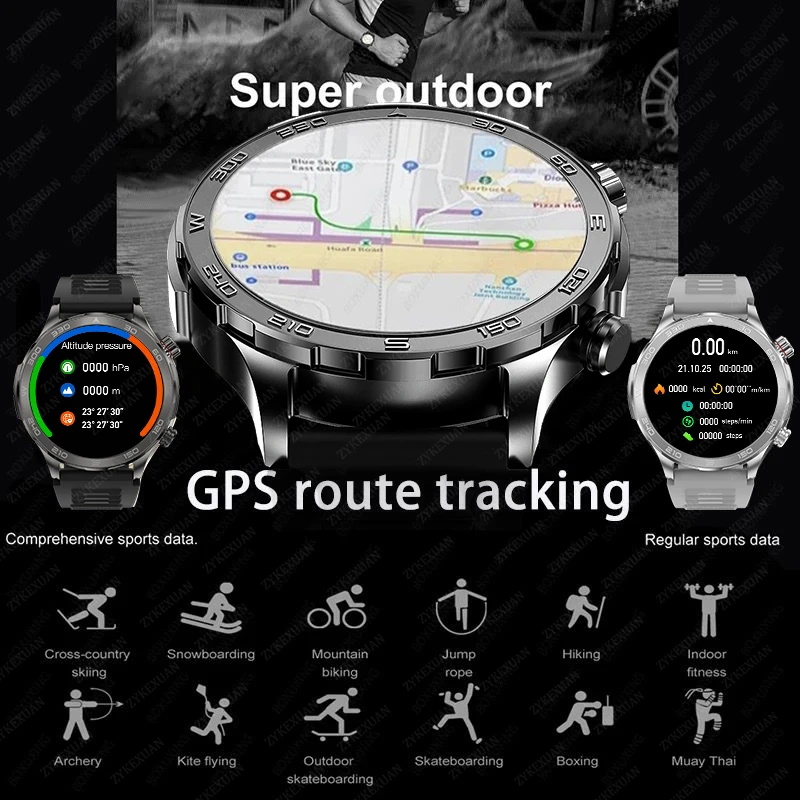 New GPS Track Smart Watch Men  - Outdoor Sport Day ulasan dan harga