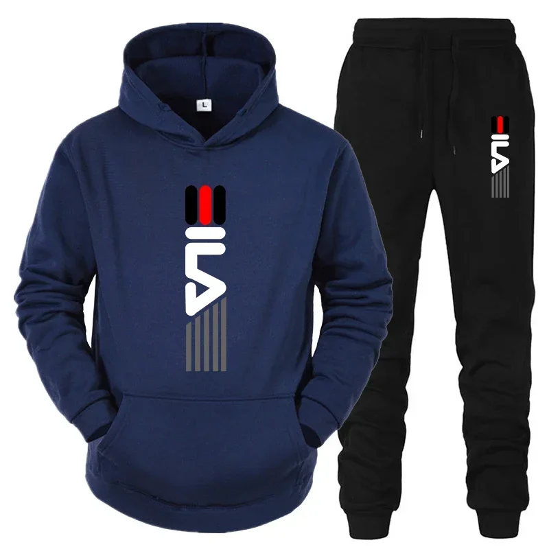 Men's Tracksuit Hooded Sweatsh - Outdoor Sports Outfit ulasan dan harga