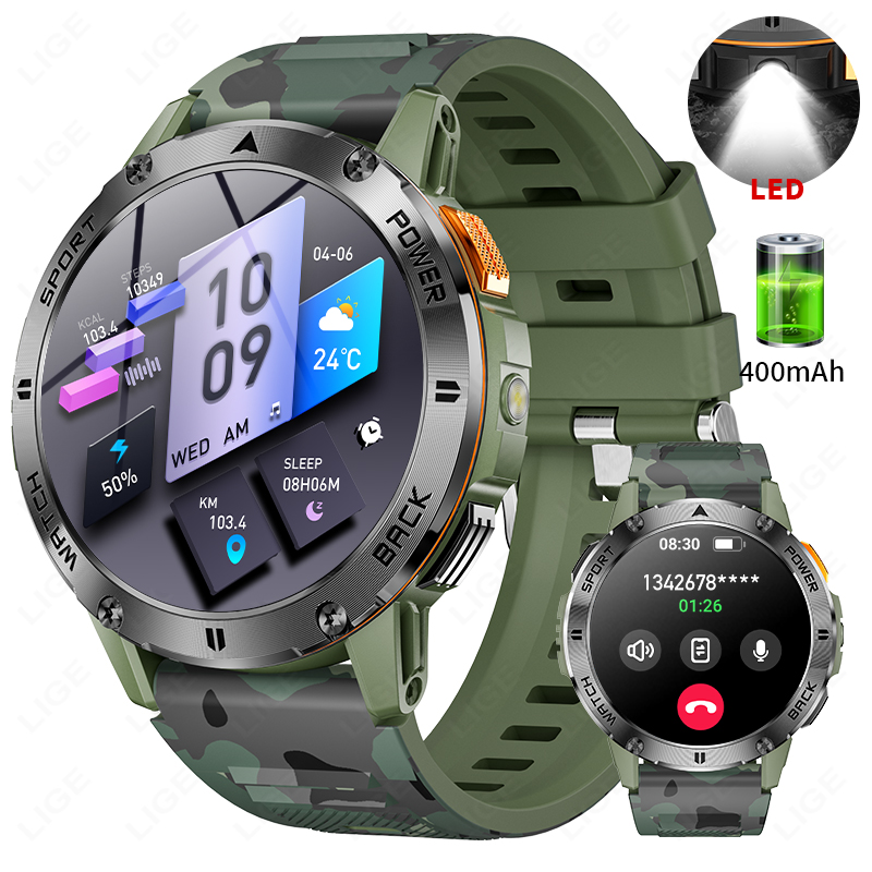 LIGE 400mAh Military Grade Men - Outdoor Sport Day ulasan dan harga