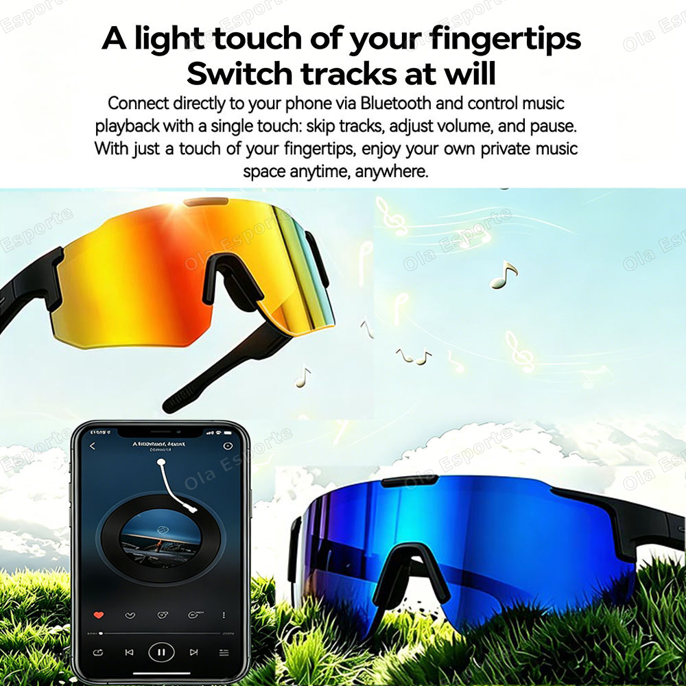 Cycling Smart Glasses HD Bluet - Outdoor Sport Gear ulasan dan harga