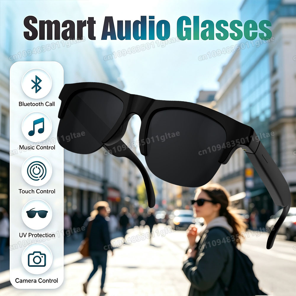 NEW Smart Glasses V5.3 Bluetoo - Outdoor Sport Glasses ulasan dan harga