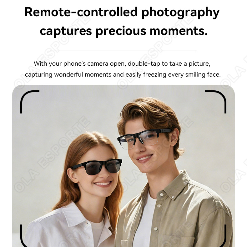NEW Smart Glasses V5.3 Bluetoo - Outdoor Sport Glasses ulasan dan harga