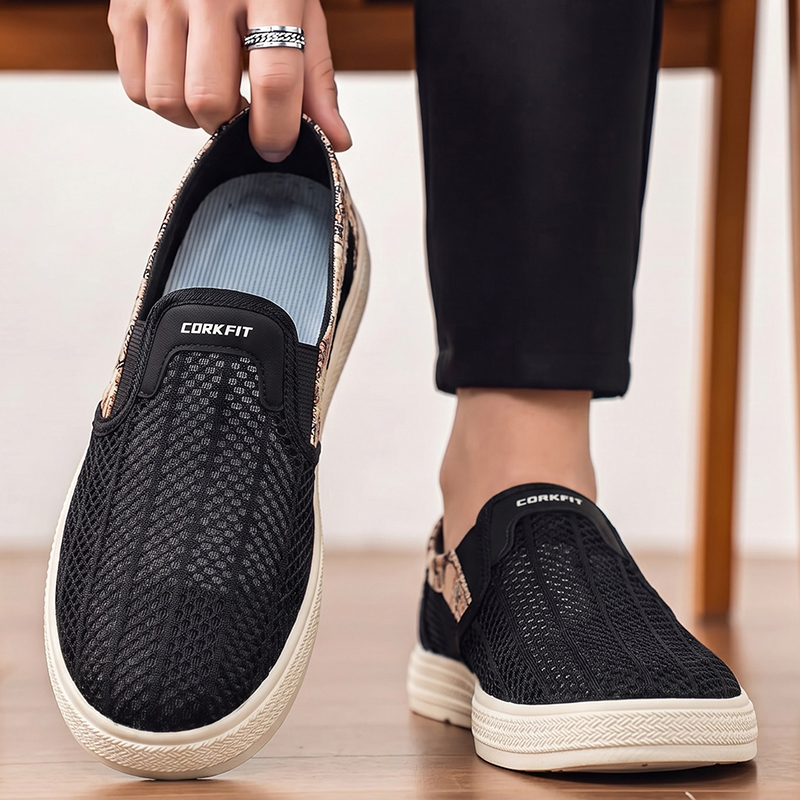 Summer men's perforated mesh s - Outdoor Sports Shoes ulasan dan harga