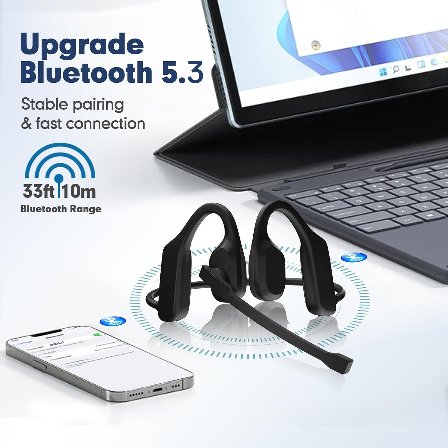 Open Ear Headphones with Mic,  - Outdoor Sport Centre ulasan dan harga