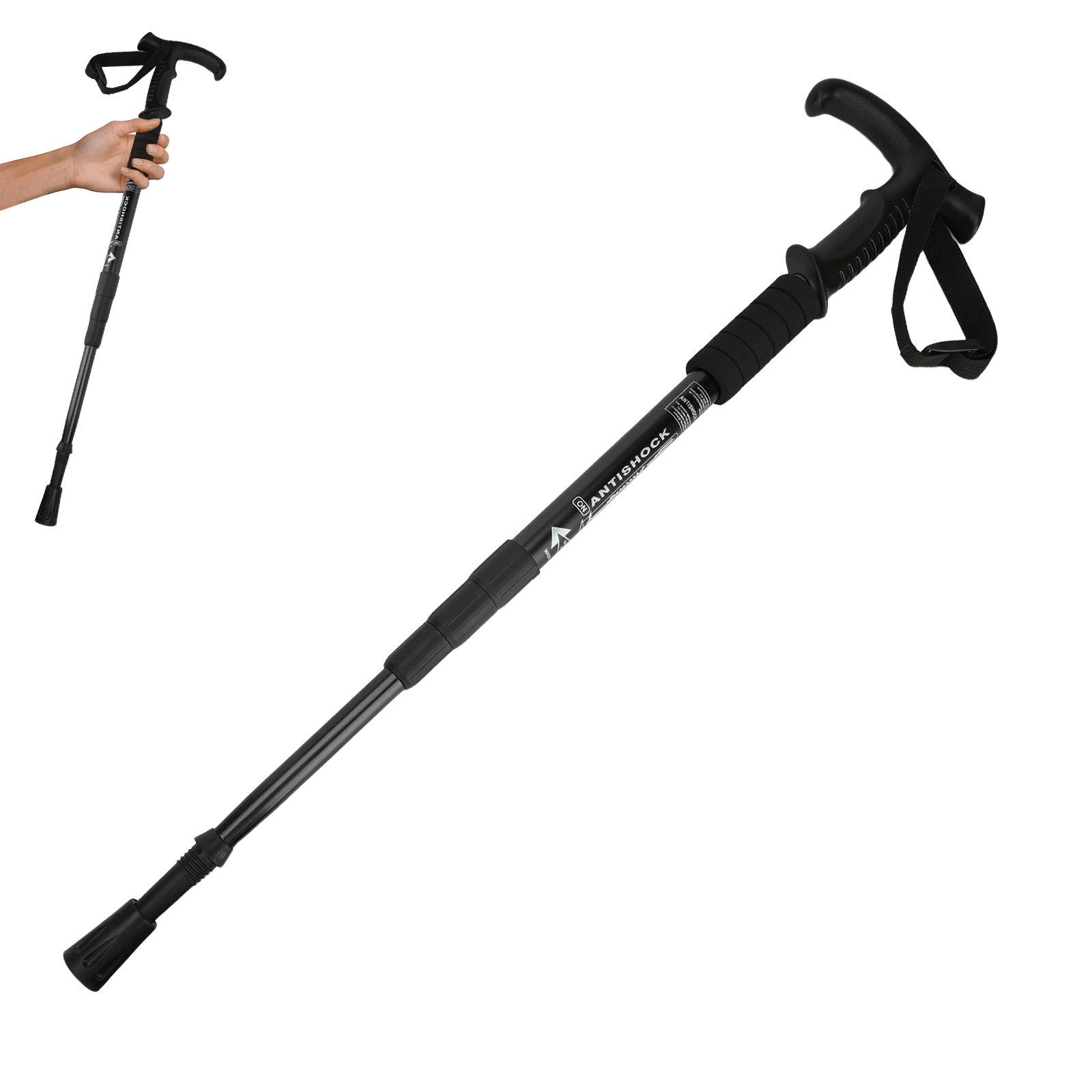 Aluminum Alloy Walking Stick f - Outdoor Sport Climbing Gear ulasan dan harga