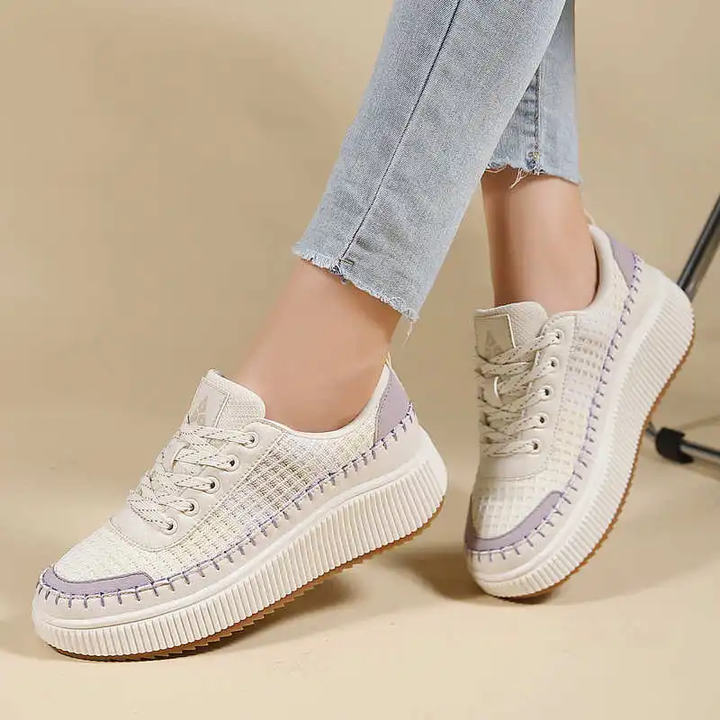 Brown Shoes Woman Flats Autumn - Outdoor Sport Festival ulasan dan harga