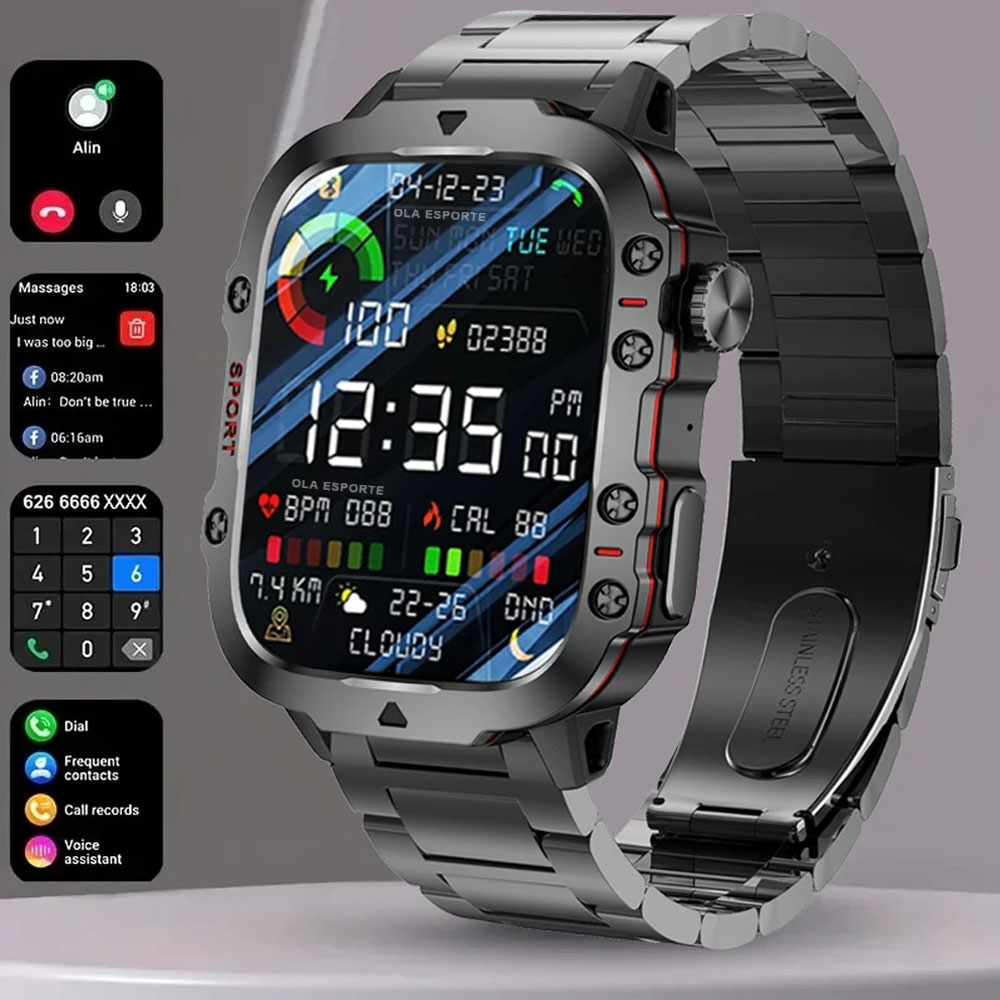 2025 New Military Smart Watch  - Outdoor Sport Day ulasan dan harga