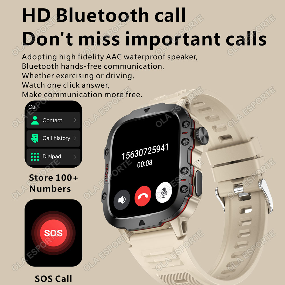 2025 New Military Smart Watch  - Outdoor Sport Day ulasan dan harga