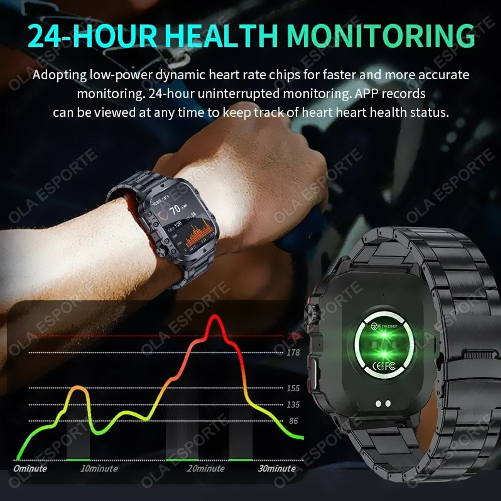 2025 New Military Smart Watch  - Outdoor Sport Day ulasan dan harga