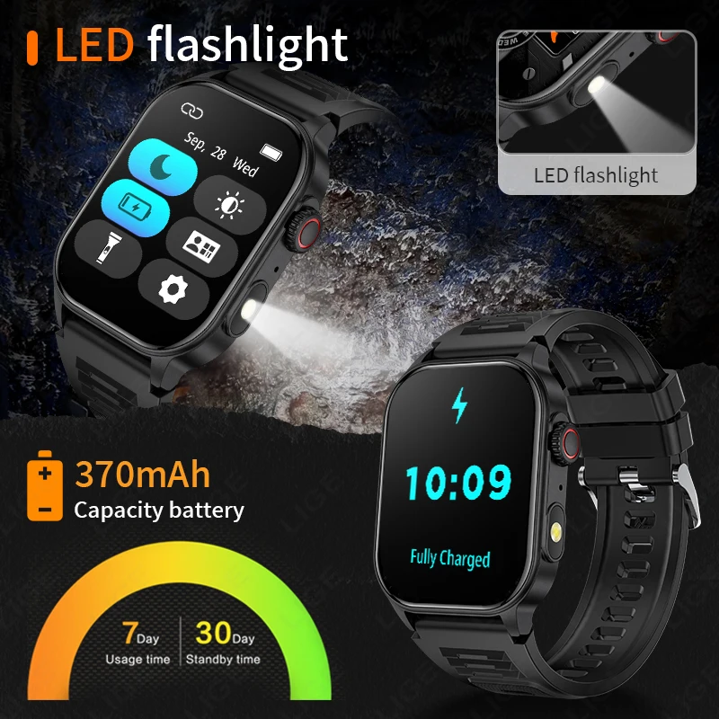 LIGE 2026 Outdoor Smart Watch  - Outdoor Sport Day ulasan dan harga