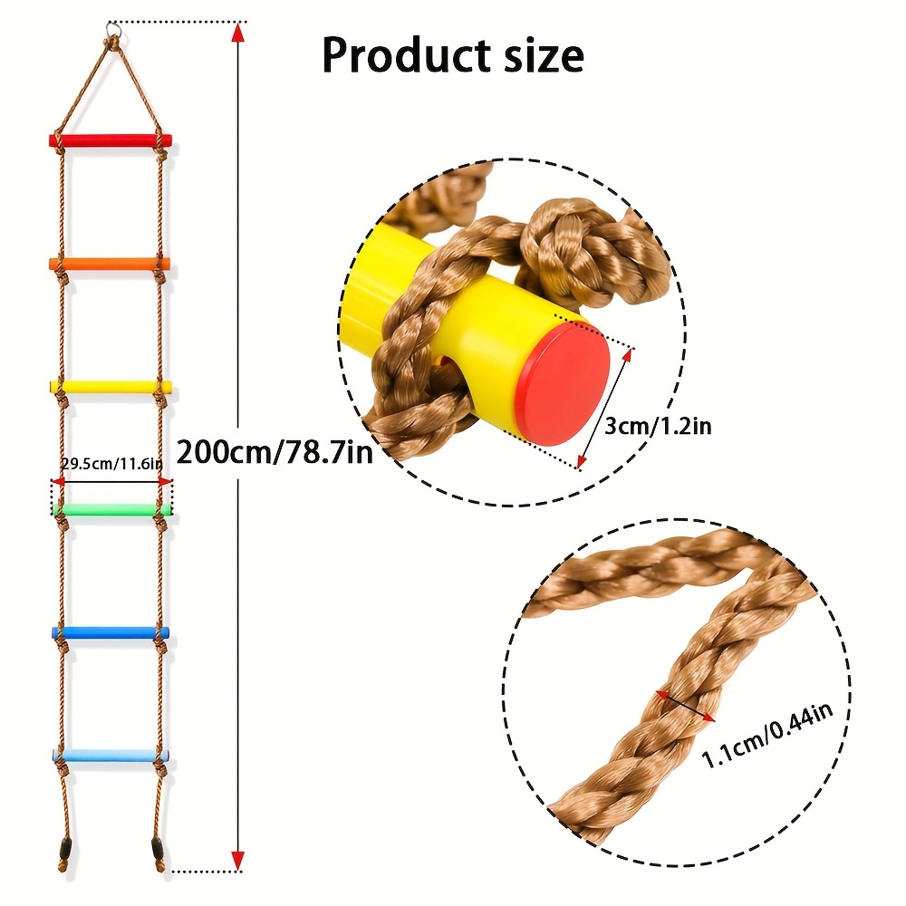 1pc Colorful Kid Climbing Ladd - Outdoor Sport Climbing Gear ulasan dan harga