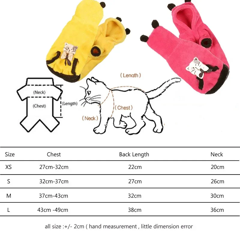 Cat Clothes Warmly Coral Velve - Outdoor Sport Festival ulasan dan harga