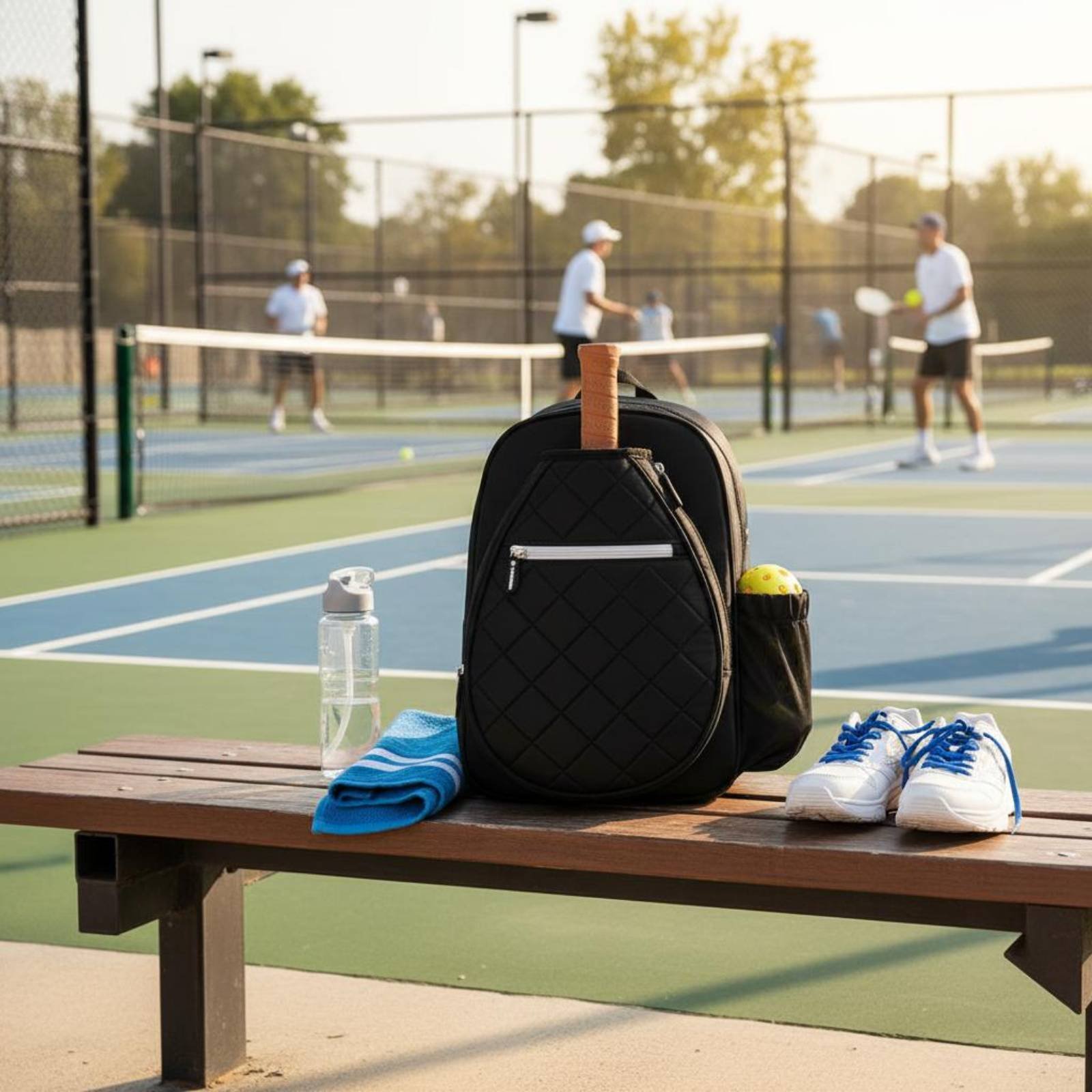 Quilted Pickleball Backpack Li - Outdoor Sports Shoes ulasan dan harga